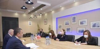 რუსთავში კელი დეგნანი ხელისუფლების წარმომადგენლებს ხვდება