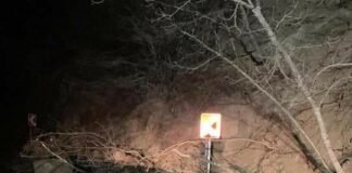 ᲗეᲗრიწყაროᲨი საავტომობილო გზაზე მეწყერი Ჩამოწვა