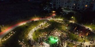 რუსთავში კიდევ ერთი მრავალფუნქციური სკვერი გაიხსნა