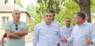 გიორგი დოხტურიშვილმა, ბოლნისში, მიმდინარე ინფრასტრუქტურული პროექტი მოინახულა