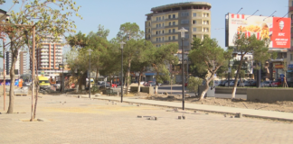 რუსთავში შარტავას გამზირზე ინფრასტრუქტურული სამუშაოები მიმდინარეობს