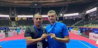 ტაეკვანდოში მიმდინარე ჩემპიონატზე რუსთაველმა სპორტსმენმა ვერცხლის მედალი მოიპოვა