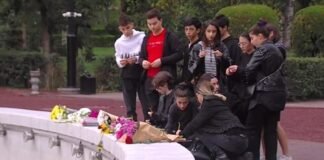 ვაკის პარკში ტრაგედიის ადგილას მარიტას სკოლელები მივიდნენ