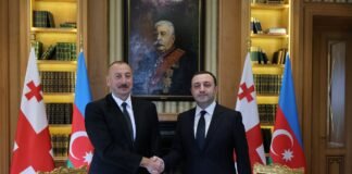 ირაკლი ღარიბაშვილი აზერბაიჯანის პრეზიდენტს ილჰამ ალიევს შეხვდა
