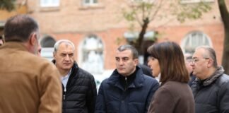 გიორგი დოხტურიშვილი და ნინო ლაცაბიძე რუსთავში მიმდინარე ინფრასტრუქტურულ პროექტებს გაეცნენ