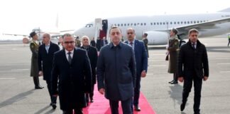 ირაკლი ღარიბაშვილის სამუშაო ვიზიტი სომხეთის რესპუბლიკაში დაიწყო