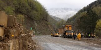 რიკოთის უღელტეხილზე მოძრაობა დროებით აკრძალულია