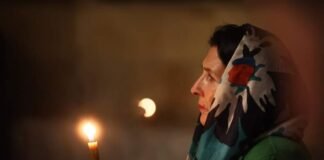 სალომე ზურაბიშვილი სააღდგომო ლიტურგიას თბილისის სიონის ტაძარში დაესწრო