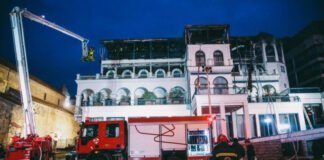 პოლიციამ თბილისში, სასტუმრო “ამბასადორში” ხანძრის გაჩენის ფაქტზე ერთი პირი დააკავა