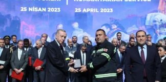 რეჯეფ თაიფ ერდოღანმა სამაშველო ოპერაციაში მონაწილე ქართველი მაშველები დააჯილდოვა