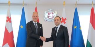 ირაკლი ღარიბაშვილი უნგრეთის თავდაცვის მინისტრს, კრიშტოფ სალაი-ბობროვნიცკის შეხვდა