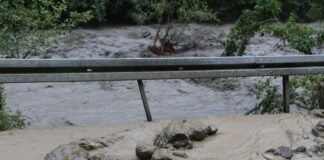 სამტრედია-ლანჩხუთი-გრიგოლეთის საავტომობილო გზის 42-ე კმ-ზე წყალდიდობის გამო ავტოტრანსპორტის მოძრაობა შეიზღუდა