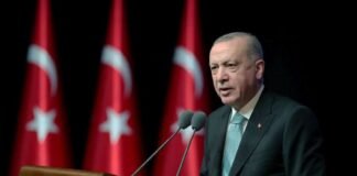 რეჯეფ თაიფ ერდოღანი შოვში მომხდარი სტიქიის შედეგად დაღუპული ადამიანების გამო მწუხარებას გამოთქვამს