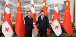 საქართველოს პრემიერ-მინისტრი ირაკლი ღარიბაშვილი ჩინეთის სახალხო რესპუბლიკის პრეზიდენტს სი ძინპინს შეხვდა