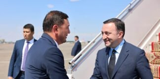 ირაკლი ღარიბაშვილი პეკინიდან ყაზახეთის რესპუბლიკაში გაემგზავრა