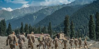 სტიქიის ზონაში მიმდინარე სამუშაოებისას, სავარაუდოდ, გულის შეტევით სამხედრო მოსამსახურე გარდაიცვალა