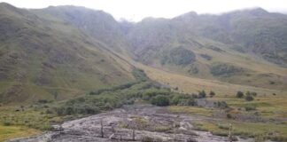 დაბა სტეფანწმინდის აღმოსავლეთ ნაწილში ადგილი ჰქონდა ღვარცოფის გავლას