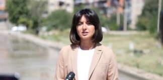 რუსთავში, ლებანიძის ქუჩაზე, ახალი საგზაო ინფრასტრუქტურა მოეწყო