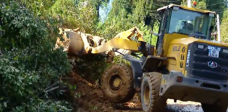 გურიაში მეოთხე დღეა სტიქიის სალიკვიდაციო სამუშაოები მიმდინარეობს