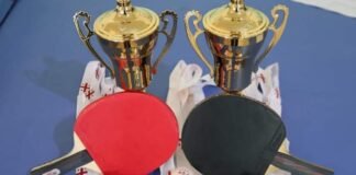 სასკოლო სპორტული ოლიმპიადის ფარგლებში შეჯიბრი მაგიდის ჩოგბურთში გაიმართა