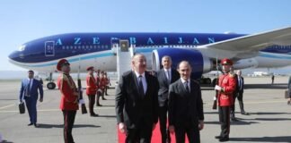 საქართველოს სამუშაო ვიზიტით აზერბაიჯანის რესპუბლიკის პრეზიდენტი ილჰამ ალიევი ეწვია