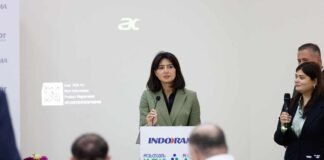 ნინო ლაცაბიძე ,,რუსთავის აზოტის“ მმართველი ,,ინდორამა კორპორაციის თავმჯდომარეს შრი პრაკაშ ლოჰიას და ვიცე-თავმჯდომარე ამიტ ლოჰიას შეხვდა