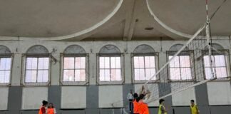 სპორტული ოლიმპიადის ფარგლებში ფრენბურთში ფინალური შეხვედრები გაიმართა