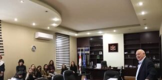 რუსთავის საკრებულოში, რუსთაველ სტუდენტებს შეხვდნენ