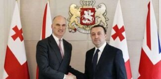ირაკლი ღარიბაშვილი ევროპის საკითხებში დიდი ბრიტანეთისა და ჩრდილოეთ ირლანდიის გაერთიანებული სამეფოს სახელმწიფო მინისტრს შეხვდა