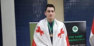 რუსთაველმა მოცურავემ ლაშა მინდიაშვილმა საბერძნეთში, პანათინაიკოსის საერთაშორისო ცურვის თასზე ბრინჯაოს მედალი მოიპოვა