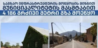 ბოლნისის მუნიციპალიტეტში 2023 წელს 8 მილიონამდე ლარის ღირებულების ინფრასტრუქტურული სამუშაოები განხორციელდა