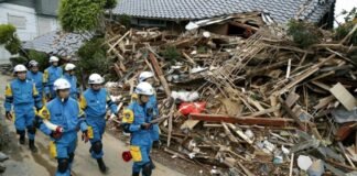 იაპონიაში მიწისძვრის შედეგად დაღუპულთა რიცხვმა 126-ს მიაღწია