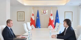 ირაკლი კობახიძე დაზვერვის სამსახურის უფროსს შალვა ლომიძეს შეხვდა