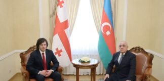 ირაკლი კობახიძე აზერბაიჯანის რესპუბლიკის პრემიერ-მინისტრს, ალი ასადოვს შეხვდა