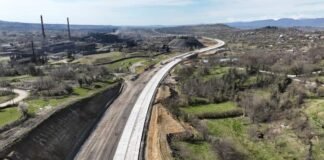 რიკოთის საუღელტეხილო გზის შორაპანი-არგვეთას მონაკვეთზე სამუშაოები ინტენსიურ რეჟიმში მიმდინარეობს