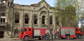 ქუთაისში, თამარ მეფის ქუჩაზე მდებარე საქართველოს ფოსტის შენობაში ხანძარი იყო