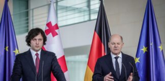 გერმანიის საელჩო გერმანიის კანცლერის, ოლაფ შოლცის განცხადების ქართულ თარგმანს აქვეყნებს