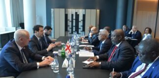 არჩილ თალაკვაძე და ლევან ქარუმიძე პორტუგალიურენოვანი ქვეყნების თანამეგობრობის (CPLP) დელეგაციას შეხვდნენ