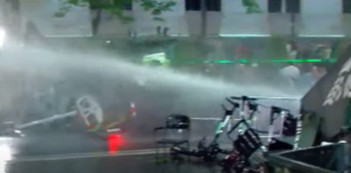 დარბევის მორიგი ტალღა რუსთაველზე