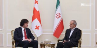 ირაკლი კობახიძე ირანის ახალ პრეზიდენტს მასუდ ფეზეშქიანს შეხვდა