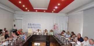 რუსთავის მუნიციპალიტეტის წარმომადგენლობითი ორგანოს სხდომათა დარბაზში, მეშვიდე მოწვევის საკრებულოს რიგგარეშე სხდომა გაიმართა