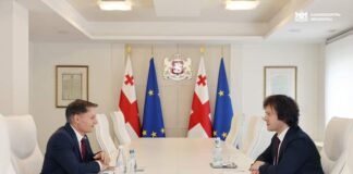 ირაკლი კობახიძე საქართველოში გაეროს ახლად დანიშნულ მუდმივ კოორდინატორს, დიდიე ტღებიუკს შეხვდა