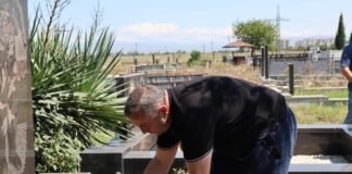 დღეს, გარდაბანში 2008 წლის აგვისტოს ომში დაღუპული გმირების ხსოვნას პატივი მიაგეს