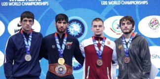 ქართველმა ბერძნულ-რომაული სტილით მოჭიდავეებმა 20-წლამდელთა მსოფლიოს ჩემპიონატზე ორი მედალი მოიპოვეს