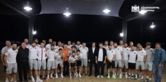 ირაკლი კობახიძე, თბილისის მერ კახა კალაძესთან ერთად საქართველოს ეროვნულ ნაკრებს შეხვდა