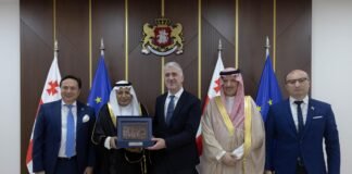 ოთარ შამუგია საუდის არაბეთის დელეგაციის წევრებს შეხვდა