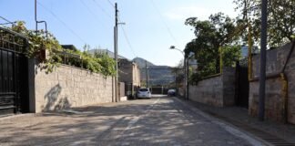 ქალაქ ბოლნისში, არსენ იყალთოელის ქუჩაზე, გზის კეთილმოწყობის სამუშაოები დასრულდა