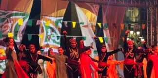 რუსთავის მთავარ მოედანზე ქორეოგრაფიული ანსამბლ “კავკასიონის” სოლო კონცერტი გაიმართა