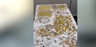 სარფის მებაჟე ოფიცრებმა ორ კილოგრამზე მეტი არადეკლარირებული ოქროს ნაკეთობები გამოავლინეს