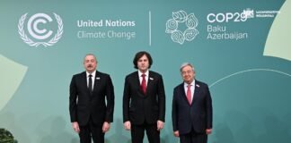 ირაკლი კობახიძე, ბაქოში, გაეროს კლიმატის ცვლილების 29-ე კონფერენციაში (COP29) მონაწილეობს